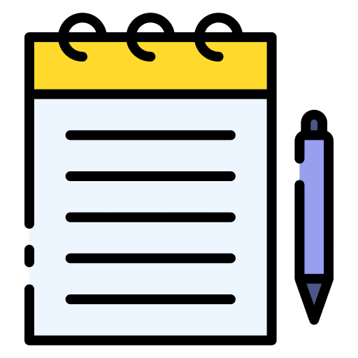 Note notes write study icon Note notes write study icon