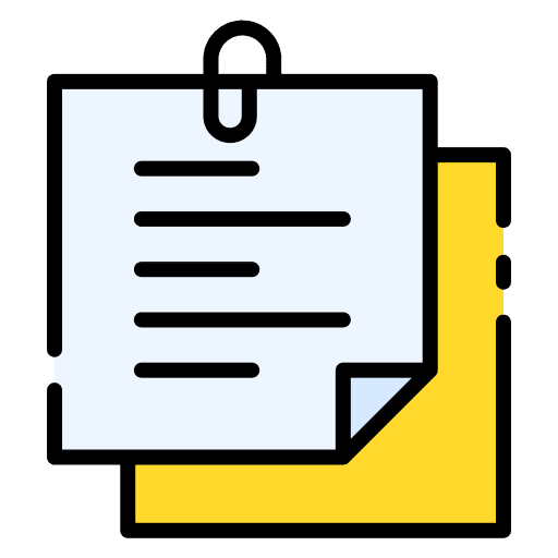 Sticky note stationery paper clip school material icon Sticky note stationery paper clip school material icon