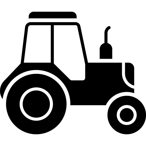 Tractor agriculture transport transportation icon