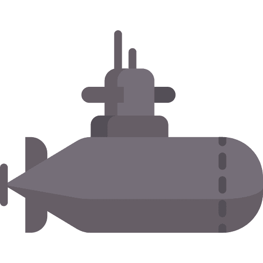 Submarine transportation nautical navigation icon Submarine transportation nautical navigation icon