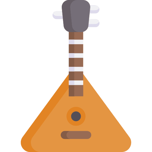 Balalaika russian music and multimedia musical instrument icon Balalaika russian music and multimedia musical instrument icon