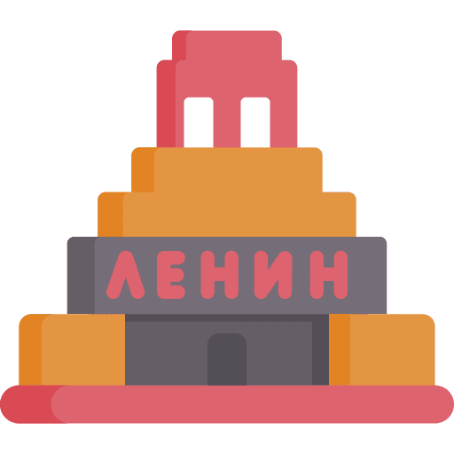 Mausoleum russia architecture and city landmark icon Mausoleum russia architecture and city landmark icon