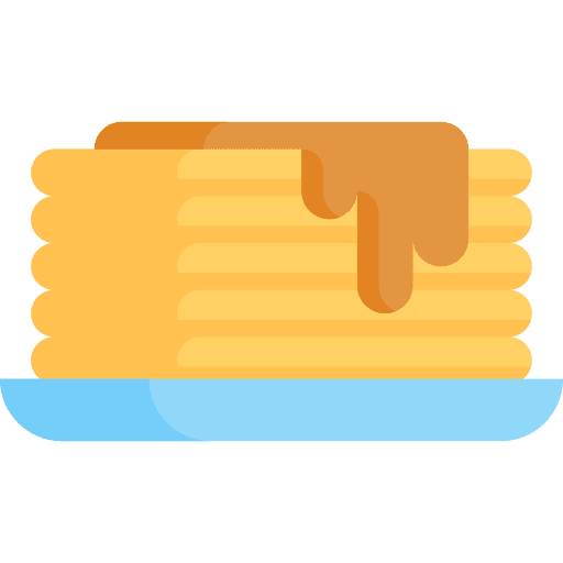 Pancake bakery breakfast food and restaurant icon Pancake bakery breakfast food and restaurant icon