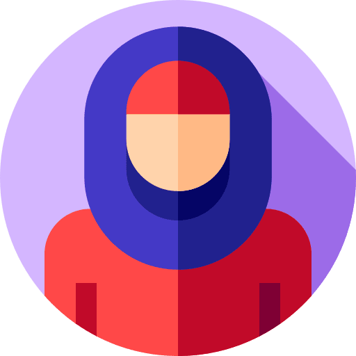 Muslim niqab woman female icon
