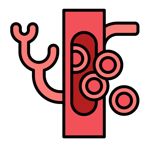 Blood cells anatomy hematologist blood cells icon