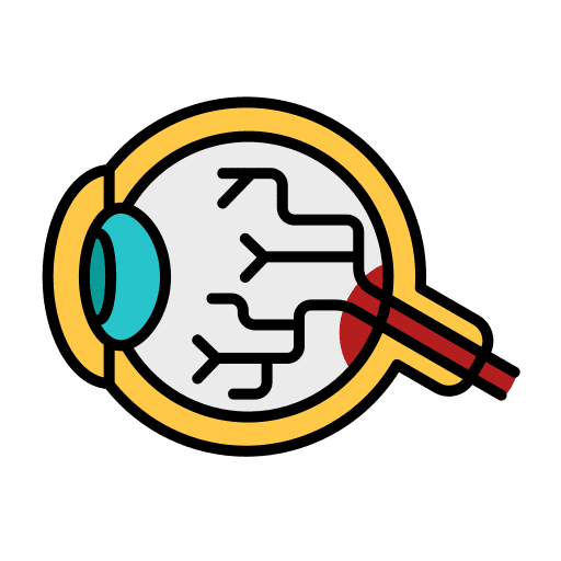 Eyeball healthcare and medical eyesight body organ icon