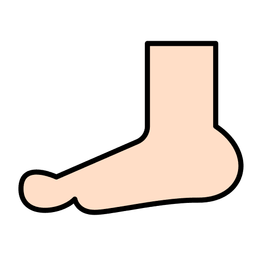 Foot body parts human body anatomy icon Foot body parts human body anatomy icon