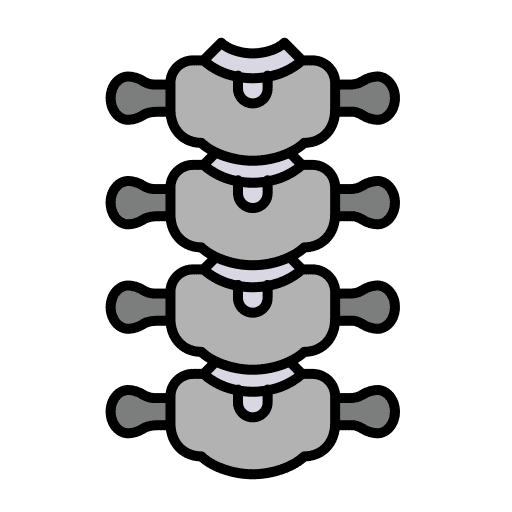 Spine healthcare and medical bones human body icon Spine healthcare and medical bones human body icon