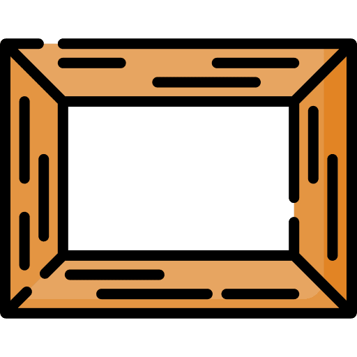 Frame furniture and household carpentry wood icon