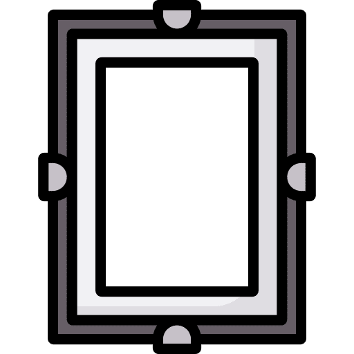 Frame furniture and household decoration art and design icon Frame furniture and household decoration art and design icon