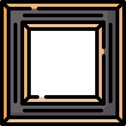 Frame furniture and household picture frame icon Frame furniture and household picture frame icon