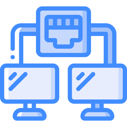 Lan networking lan computer icon
