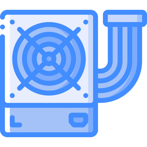 Power supply computer peripheral electronics icon