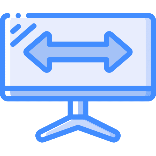 Computer monitor electronics wide monitor icon