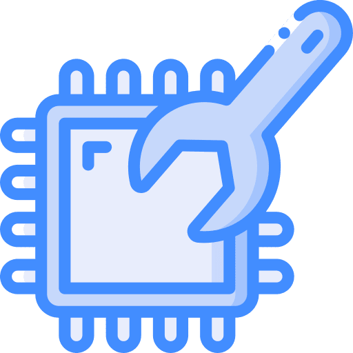 Cpu processor ram chip icon