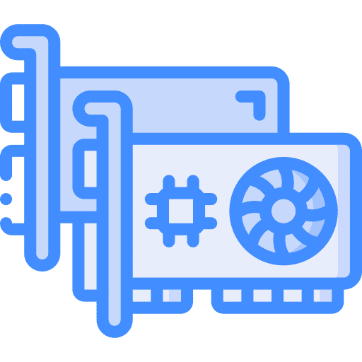 Gpu computer gpu graphics card icon
