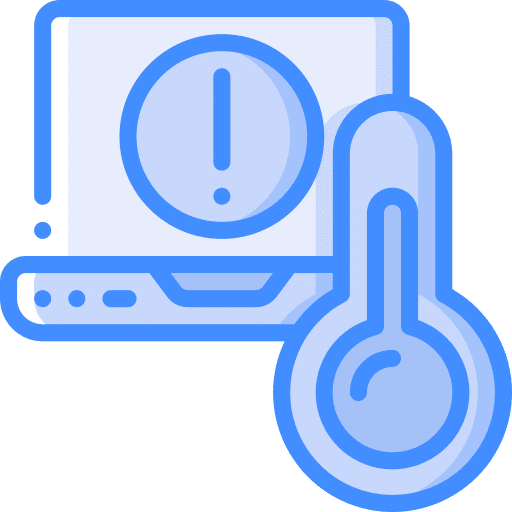 Laptop computer thermometer laptop computer icon
