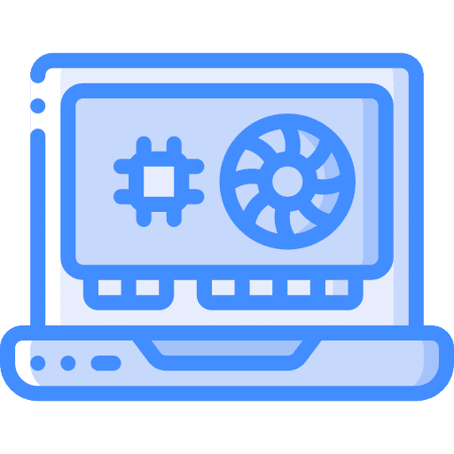 Laptop electric gpu laptop computer icon