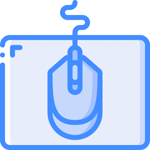 Mouse pad gaming computer technology icon