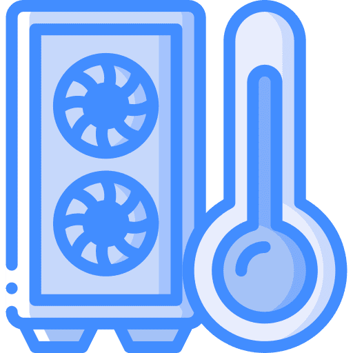Pc tower hardware computing dial icon