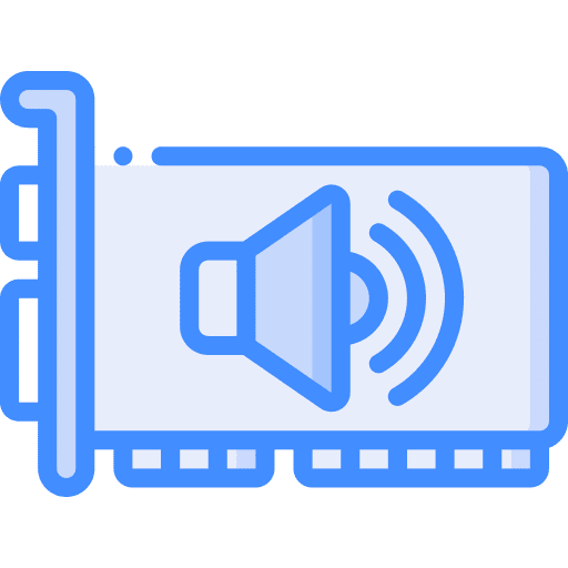 Sound card electronics component volume icon