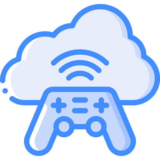 Cloud electronics gamepad gaming icon