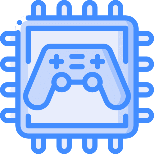 Cpu electronic pc game video game icon