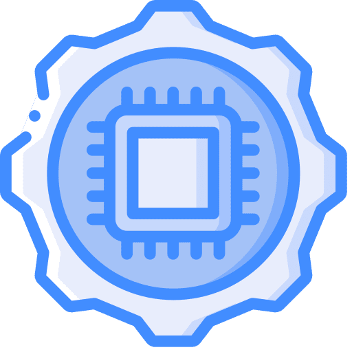 Gear options chip cpu icon