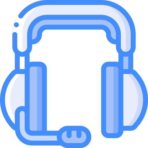 Headset headphones gaming microphone icon