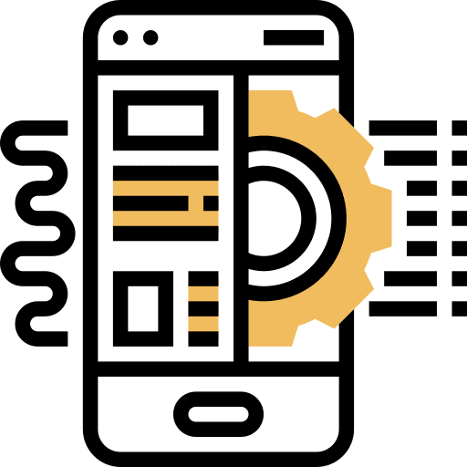 Automated information electronics planning icon