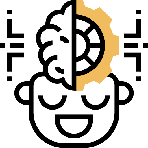 Brain brain simulation artificial intelligence icon