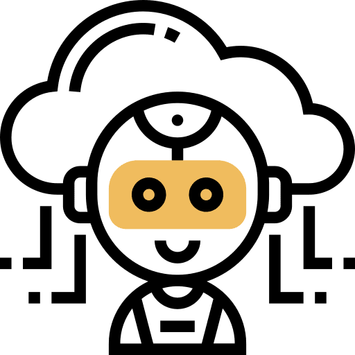 Cloud computing data artificial intelligence intelligence icon Cloud computing data artificial intelligence intelligence icon