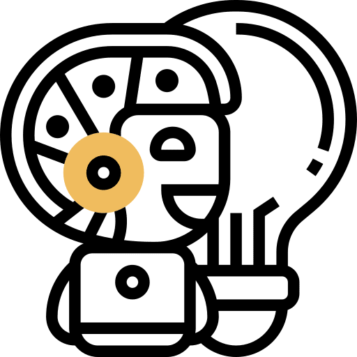 Computational online technology machine learning icon