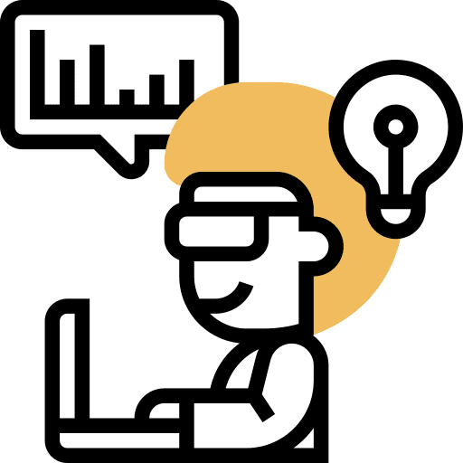 Developer professions and jobs computing technician icon