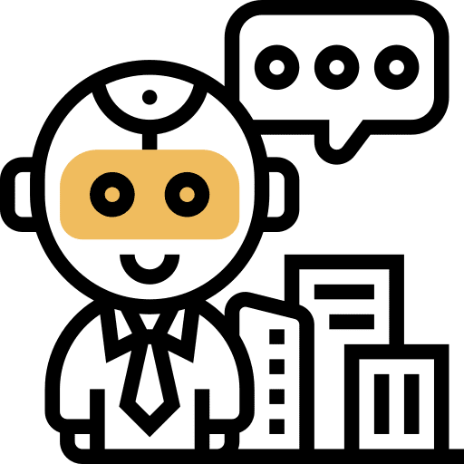 Digital business machine learning artificial intelligence financial icon