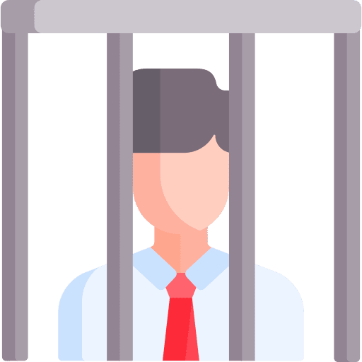 Prisoner criminal corruption prision icon