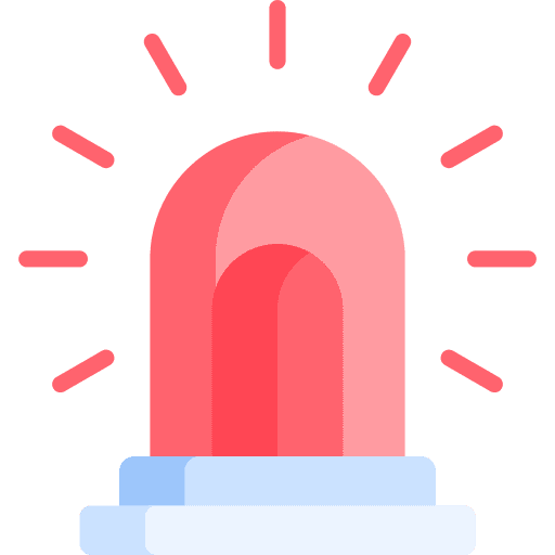 Alarm light alarm emergency icon