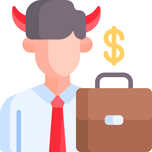 Corruption dollar symbol people user icon
