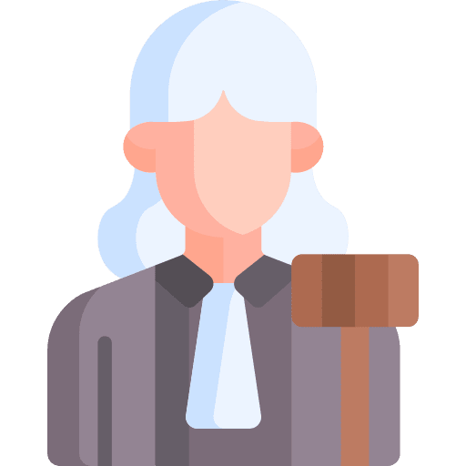 Judge professions and jobs people avatar icon