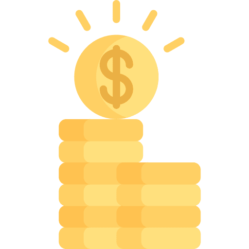 Money bank business and finance coins icon