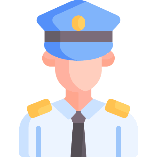Policeman man avatar user icon