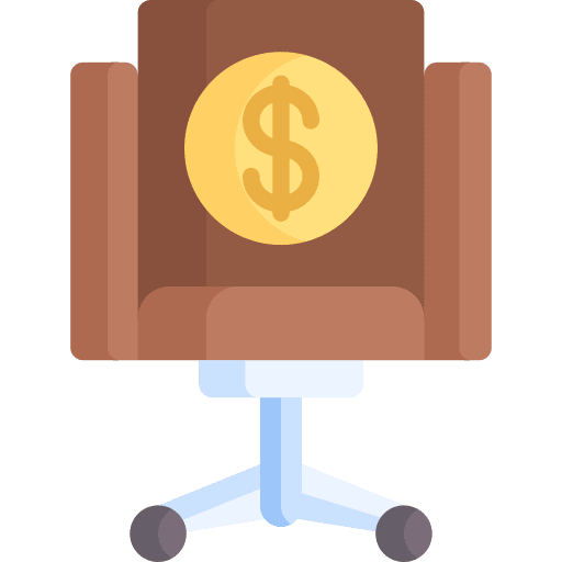 Seat furniture and household cash money icon