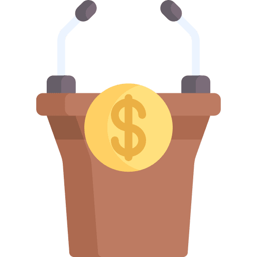 Speech speech dollar money icon