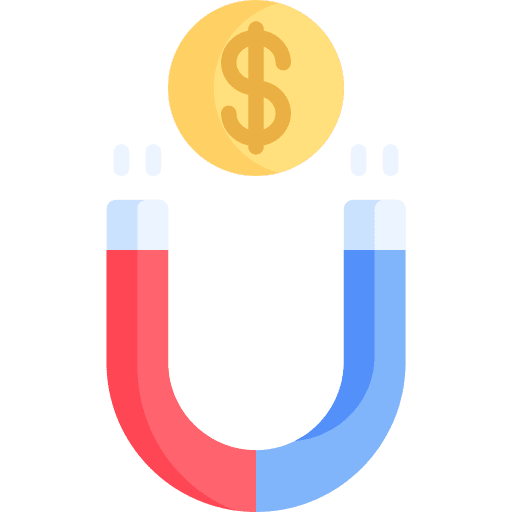 Steal money magnet steal stealing icon