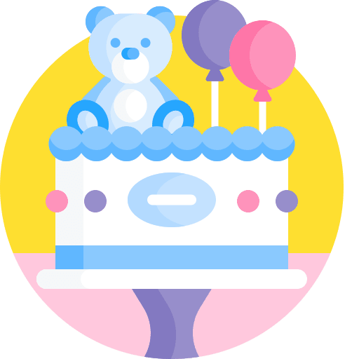 Cake teddy bear balloon cake icon Cake teddy bear balloon cake icon