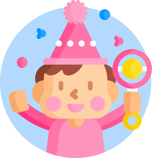 Girl girl celebration birthday icon Girl girl celebration birthday icon
