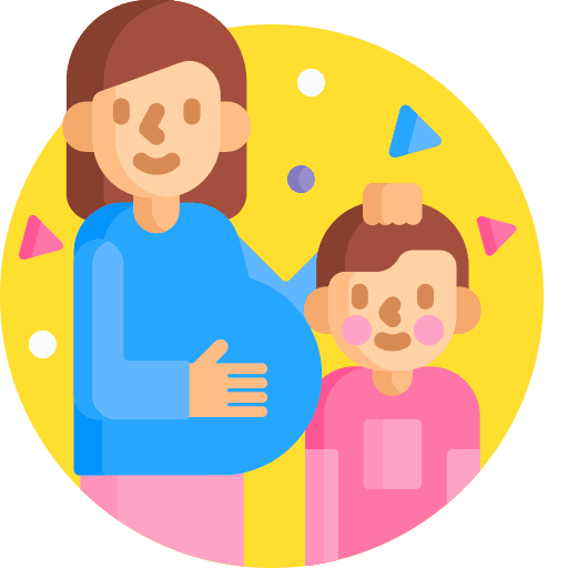 Mother woman pregnant first child icon Mother woman pregnant first child icon