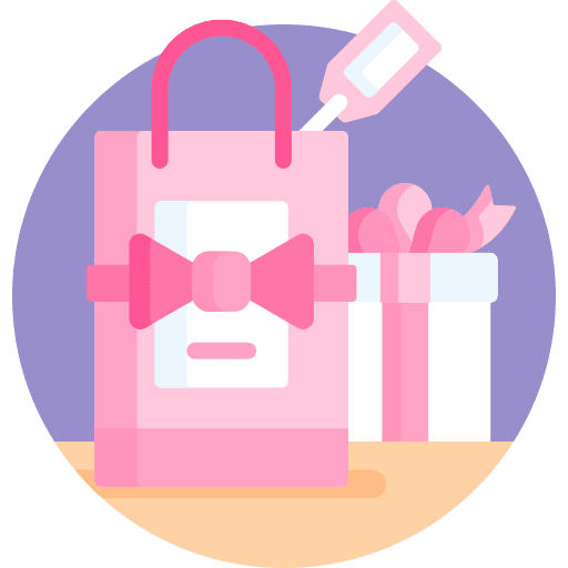 Gift bag birthday and party gift bag its a girl icon Gift bag birthday and party gift bag its a girl icon