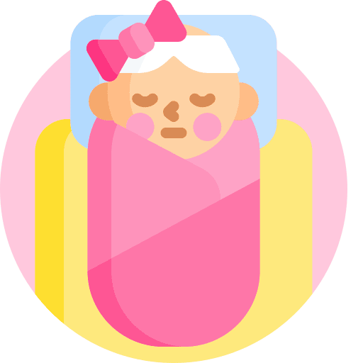 Newborn childhood girl infant icon Newborn childhood girl infant icon