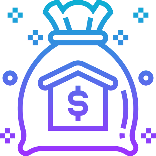 Cost house rental business and finance real estate icon